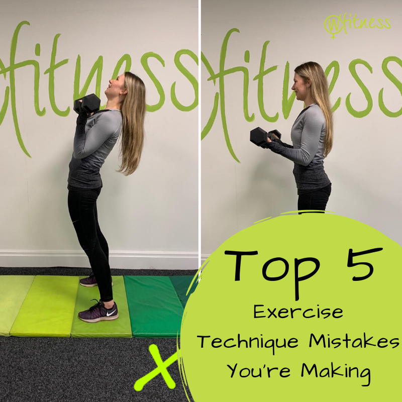 Top 5 Exercise Technique Mistakes and Why You're Not Losing Weight - W  Fitness