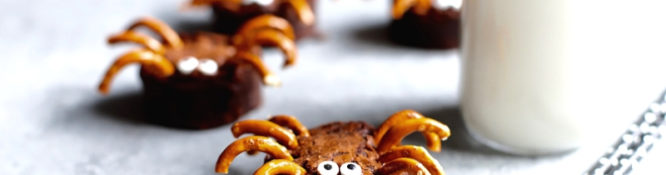 Halloween Brownie Spiders