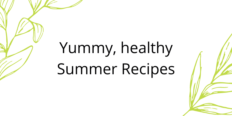 Blog Title "Yummy, Healthy Summer Recipes"