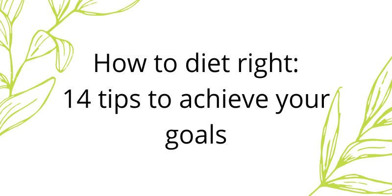 How to diet right